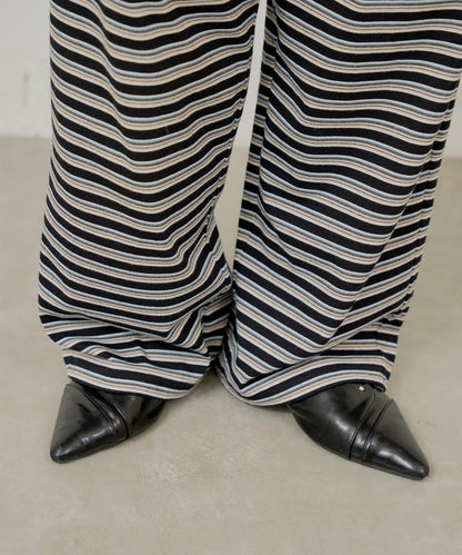【WHIMSIC】MULTI BORDER CUTSEW 邊條紋針織褲
