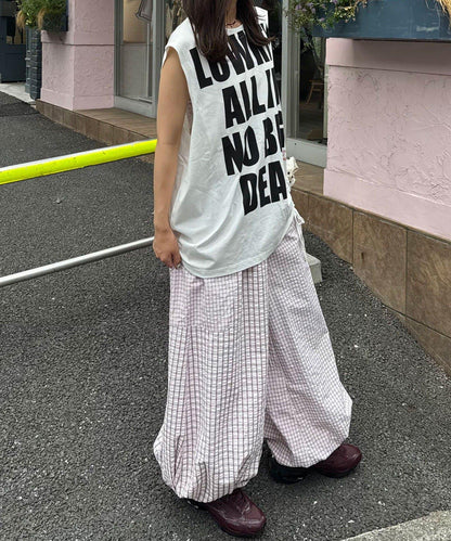 シャーリングBIGノースリーブTee