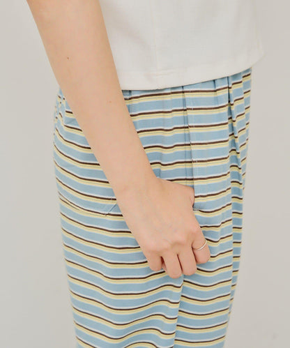 【WHIMSIC】MULTI BORDER CUTSEW 邊條紋針織褲