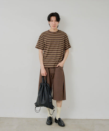 WHIMSIC SIDE TUCK DENIM SHORT PANTS