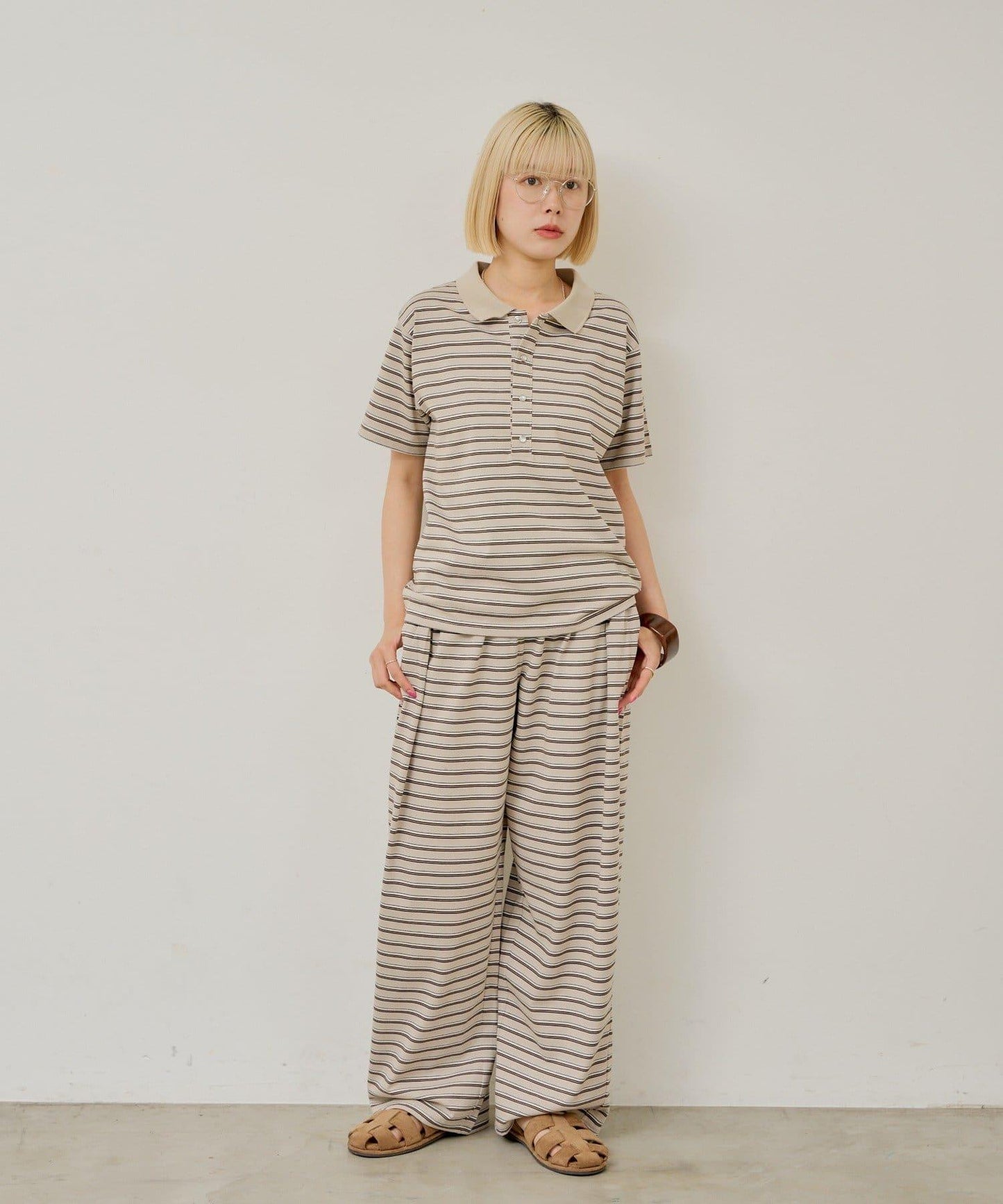 【WHIMSIC】MULTI BORDER CUTSEW 邊條紋針織褲