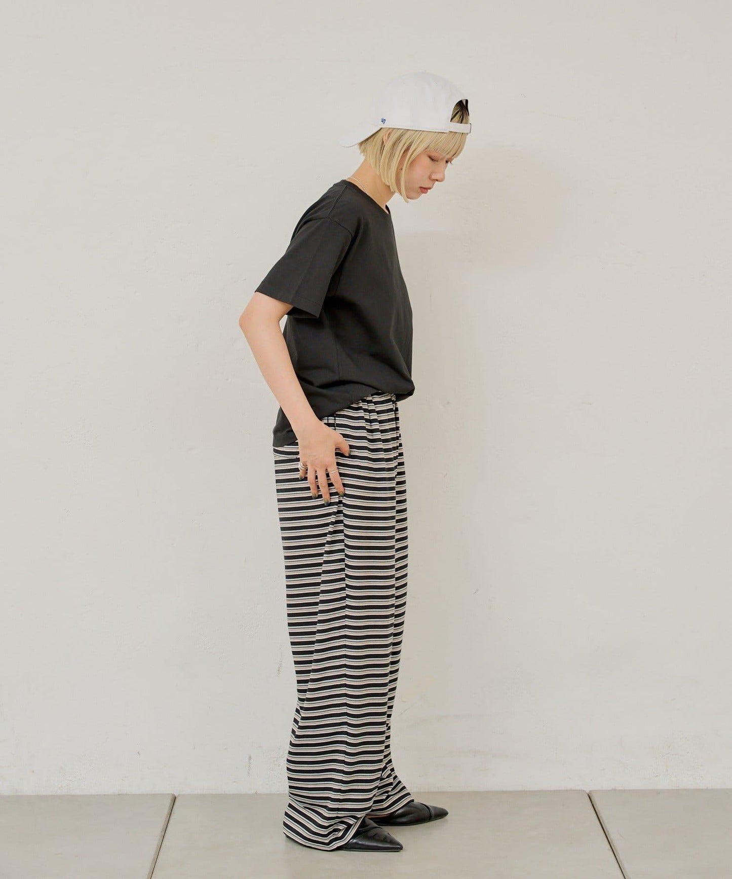 【WHIMSIC】MULTI BORDER CUTSEW 邊條紋針織褲