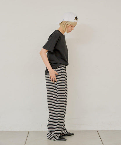 【WHIMSIC】MULTI BORDER CUTSEW 邊條紋針織褲