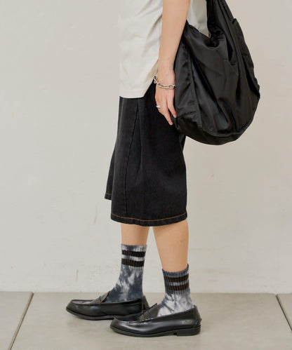 WHIMSIC SIDE TUCK DENIM SHORT PANTS