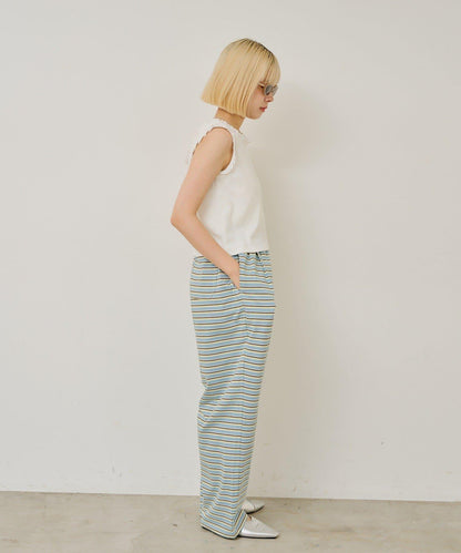 【WHIMSIC】MULTI BORDER CUTSEW 邊條紋針織褲