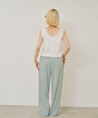 【WHIMSIC】MULTI BORDER CUTSEW 邊條紋針織褲