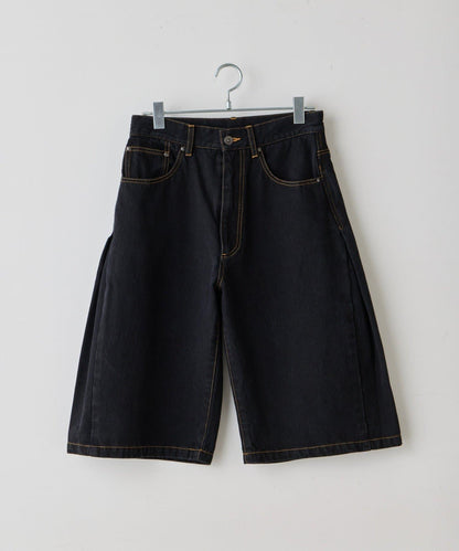 WHIMSIC SIDE TUCK DENIM SHORT PANTS