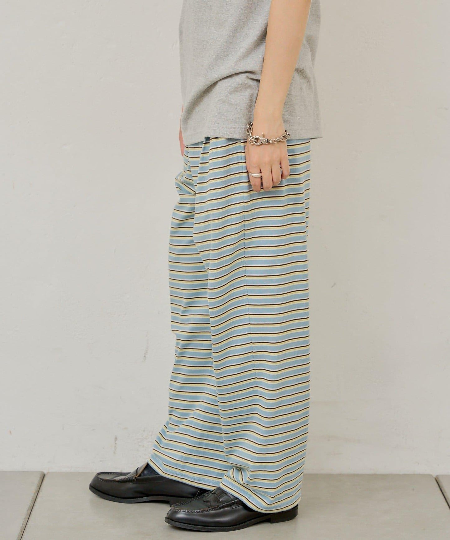 【WHIMSIC】MULTI BORDER CUTSEW 邊條紋針織褲