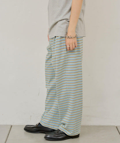 【WHIMSIC】MULTI BORDER CUTSEW 邊條紋針織褲