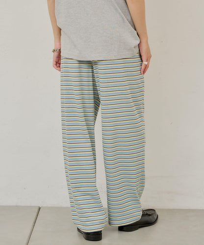 【WHIMSIC】MULTI BORDER CUTSEW 邊條紋針織褲