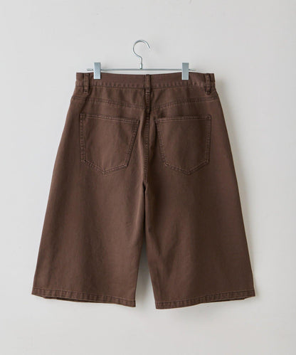 WHIMSIC SIDE TUCK DENIM SHORT PANTS