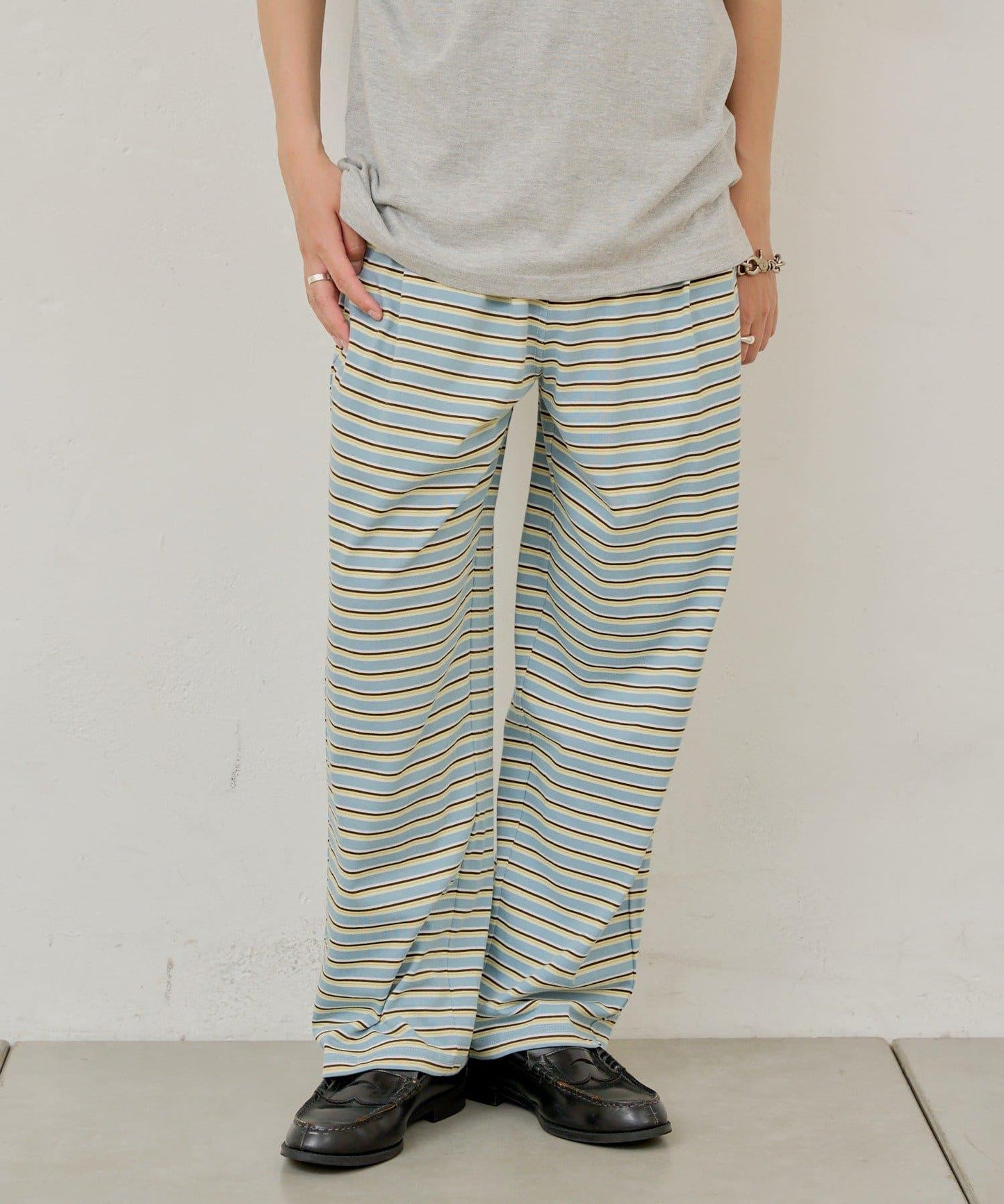 【WHIMSIC】MULTI BORDER CUTSEW 邊條紋針織褲