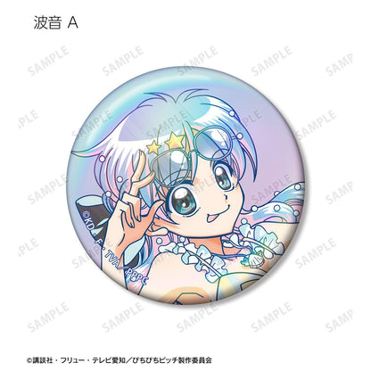 ぴちぴちピッチ_描き下ろし カクテルグラスver. トレーディング Ani-Art clear label オーロラ缶バッジ(単位/コンプリートBOX/6パック入り)