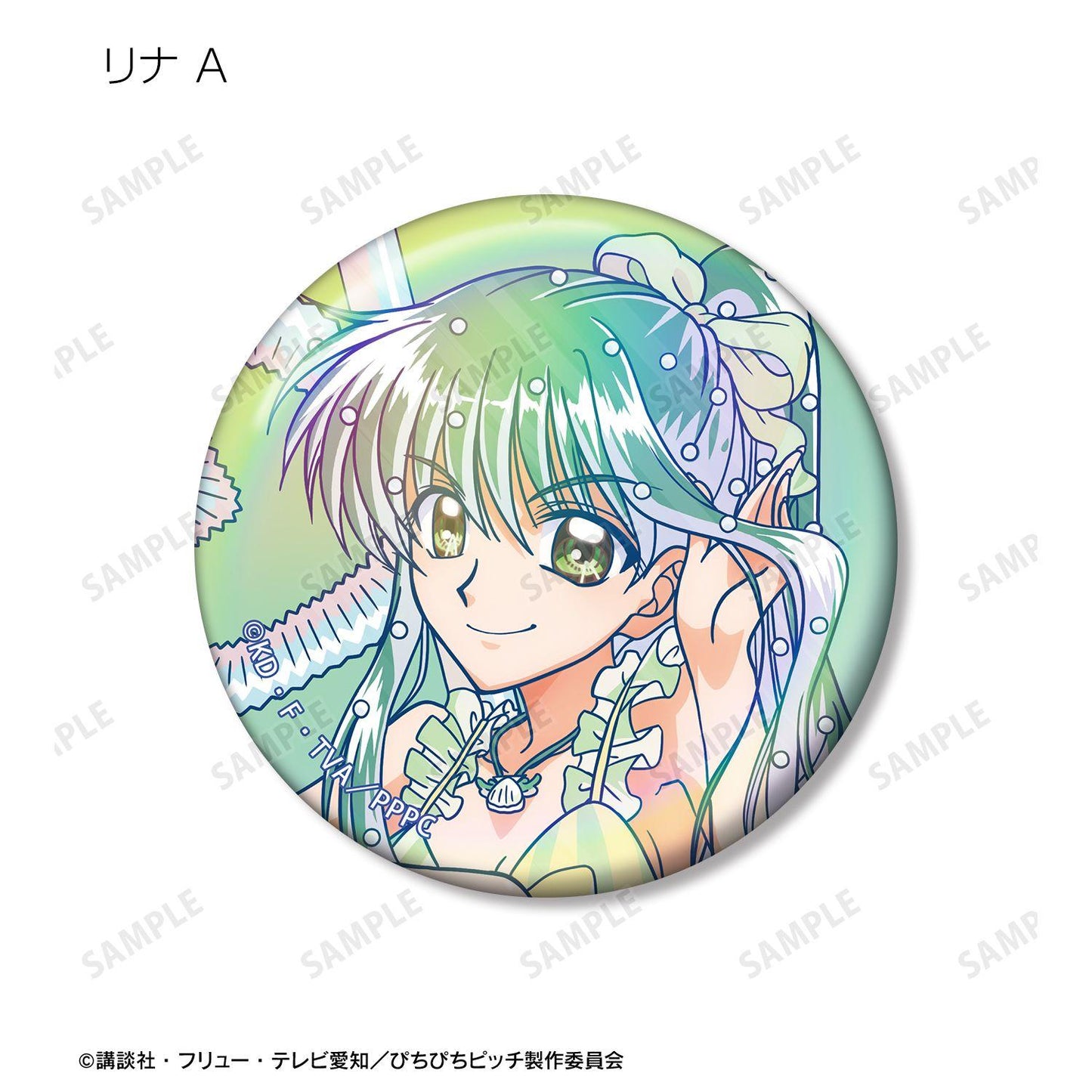 ぴちぴちピッチ_描き下ろし カクテルグラスver. トレーディング Ani-Art clear label オーロラ缶バッジ(単位/コンプリートBOX/6パック入り)