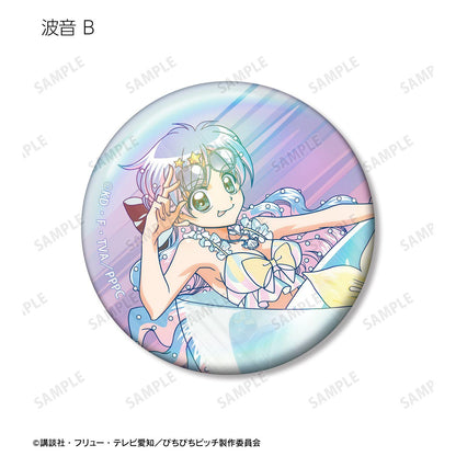 ぴちぴちピッチ_描き下ろし カクテルグラスver. トレーディング Ani-Art clear label オーロラ缶バッジ(単位/コンプリートBOX/6パック入り)