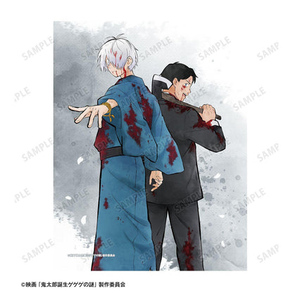 映画 鬼太郎誕生 ゲゲゲの謎_描き下ろし 鬼太郎の父&水木 戦う父の背中ver. F0号キャンバスボード