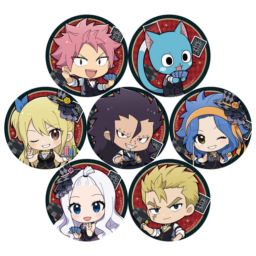 FAIRY TAIL 100年クエスト_トレーディング缶バッジ(カジノディーラー/ver.A)　【BOX／7個入り】