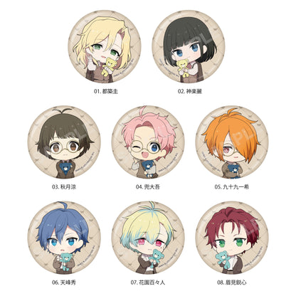 アイドルマスター SideM_Teddy's Collection 缶バッジ /01(ミニキャラ)　【コンプリートBOX／8個入り】