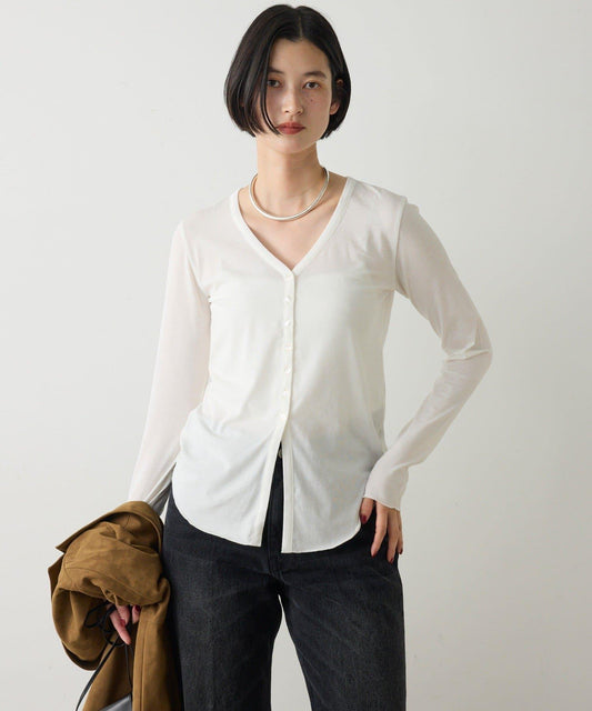 【La nature linge】 銅氨高捻針織開衫