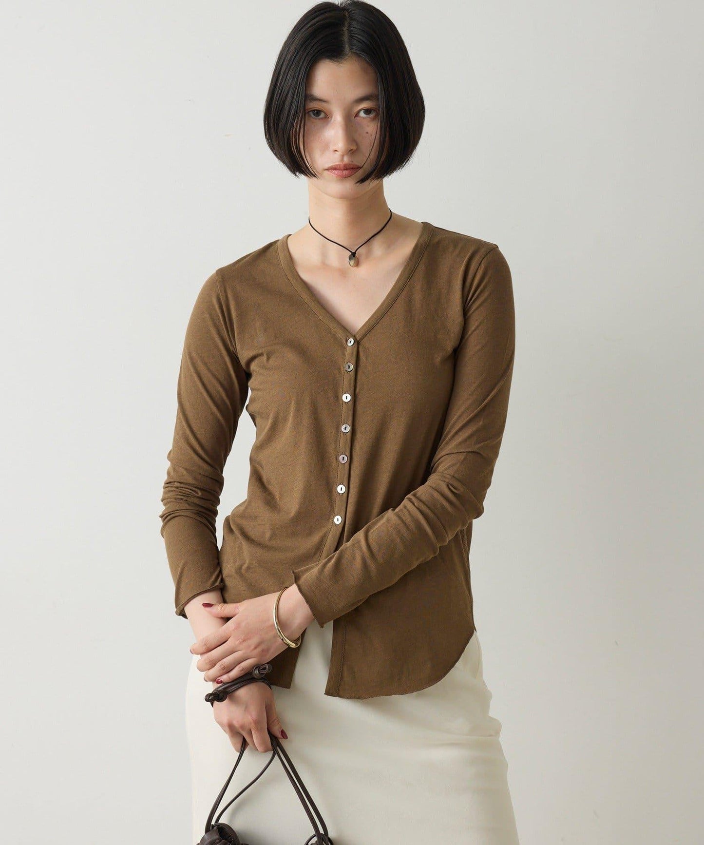 【La nature linge】 銅氨高捻針織開衫