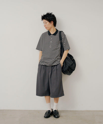 WHIMSIC/2サイズ展開 多色條紋Polo衫