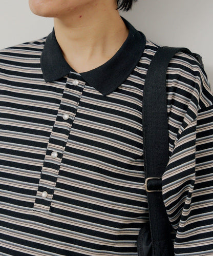 WHIMSIC/2サイズ展開 多色條紋Polo衫