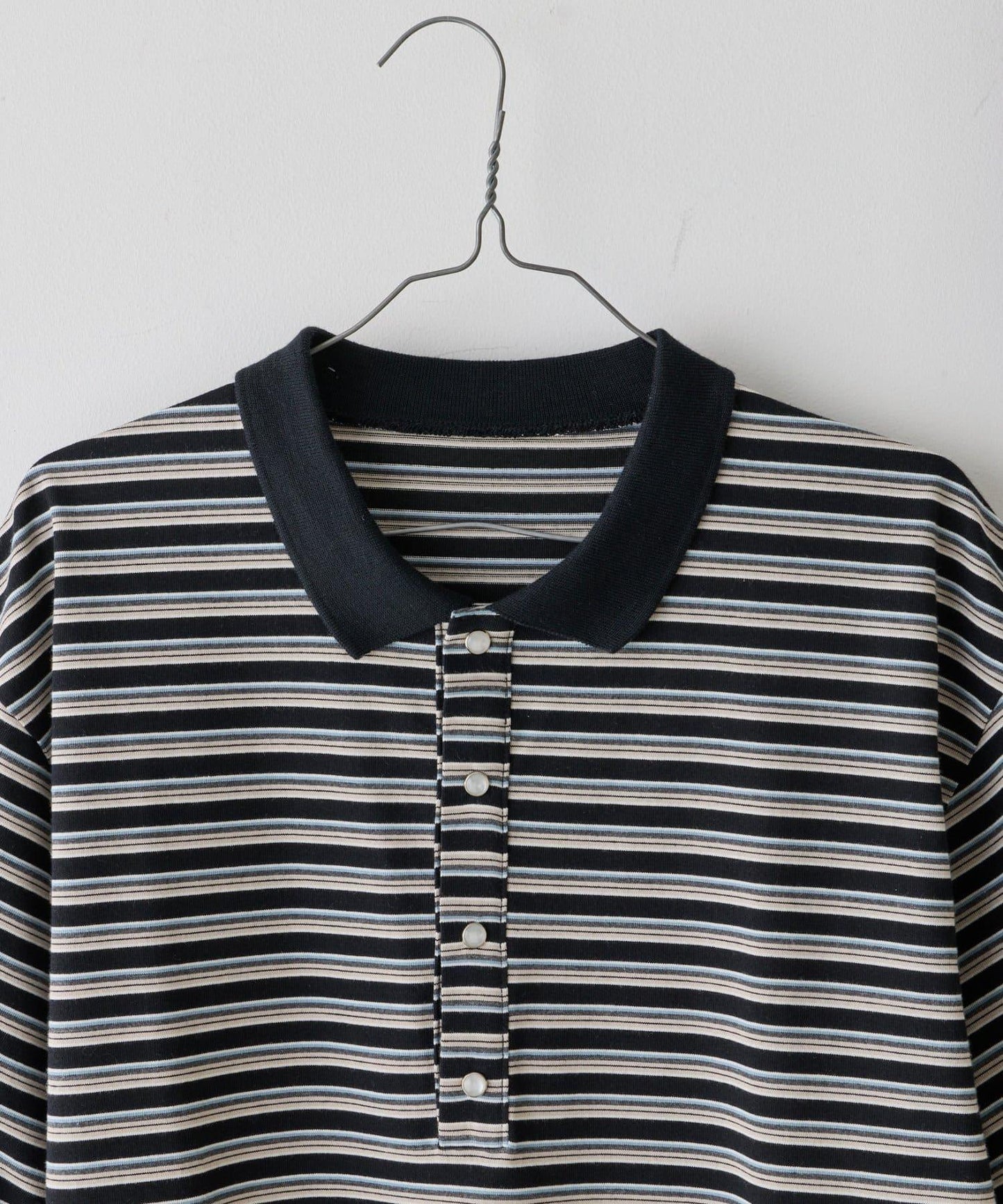 WHIMSIC/2サイズ展開 多色條紋Polo衫
