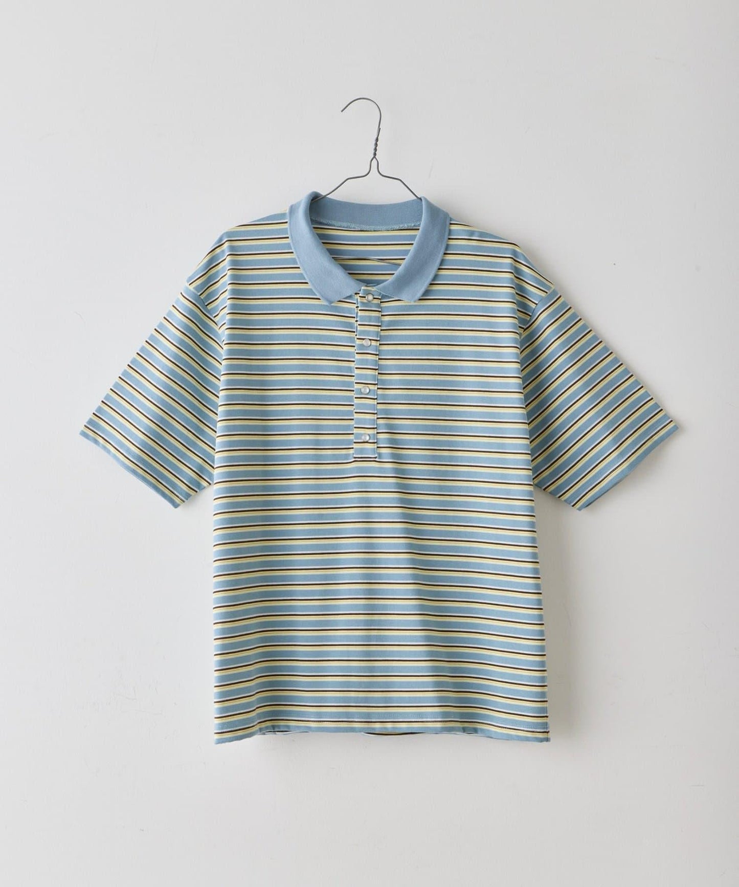 WHIMSIC/2サイズ展開 多色條紋Polo衫