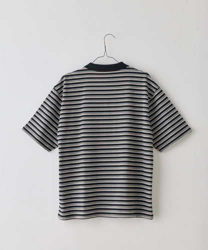 WHIMSIC/2サイズ展開 多色條紋Polo衫