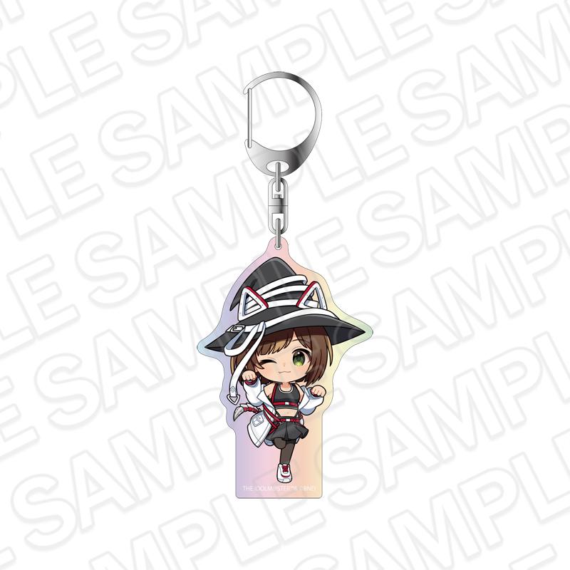 アイドルマスター シンデレラガールズ（偶像大師 灰姑娘女孩） オーロラアクリルキーホルダー 前川みく サイバーウィッチ ミニキャラ ver.