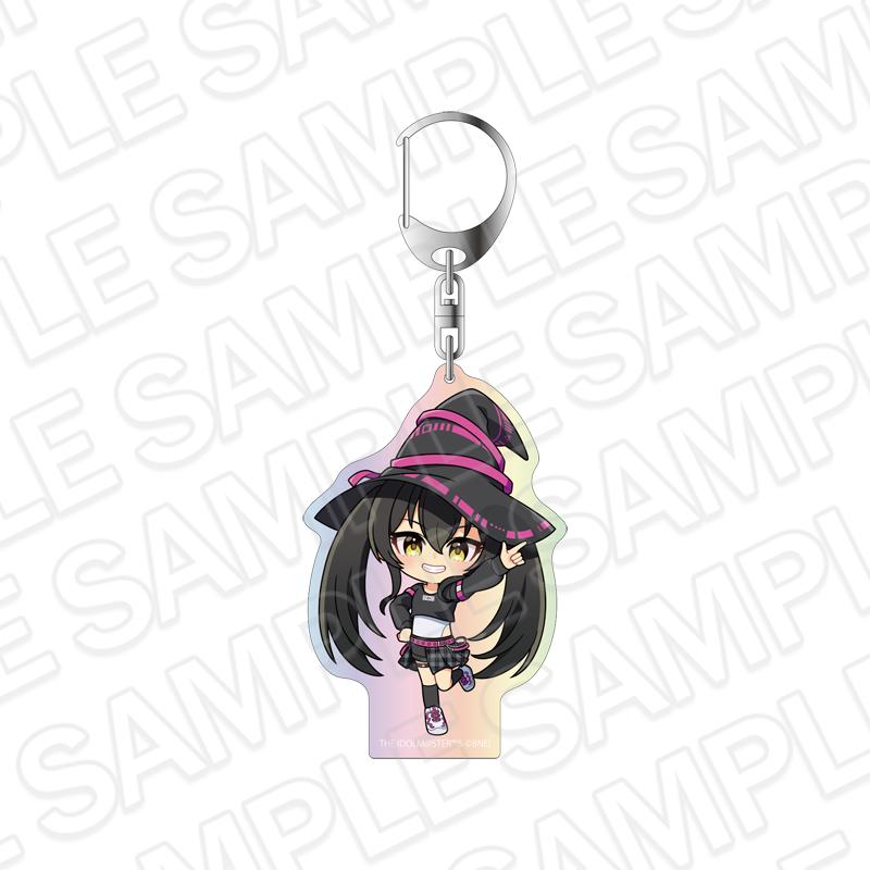 アイドルマスター シンデレラガールズ（偶像大師 灰姑娘女孩） オーロラアクリルキーホルダー 的場梨沙 サイバーウィッチ 迷你角色款