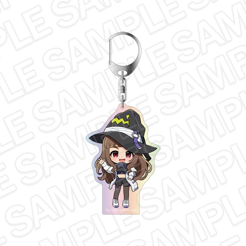 アイドルマスター シンデレラガールズ（偶像大師 灰姑娘女孩） オーロラアクリルキーホルダー 神谷奈緒 サイバーウィッチ ミニキャラ ver.