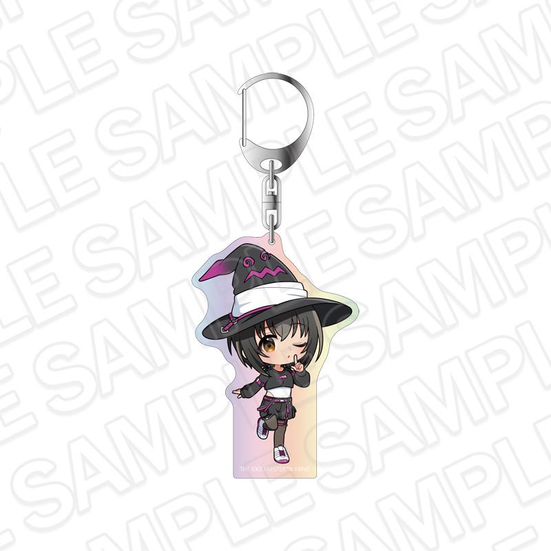 アイドルマスター シンデレラガールズ（偶像大師 灰姑娘女孩） オーロラアクリルキーホルダー 小日向美穂 サイバーウィッチ ミニキャラ ver. 亞克力鑰匙扣
