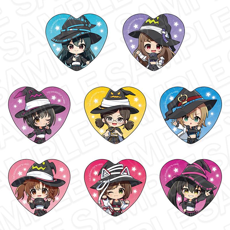 アイドルマスター シンデレラガールズ（偶像大師 灰姑娘女孩） 心形徽章（隨機款） Cyber Witch 迷你角色版