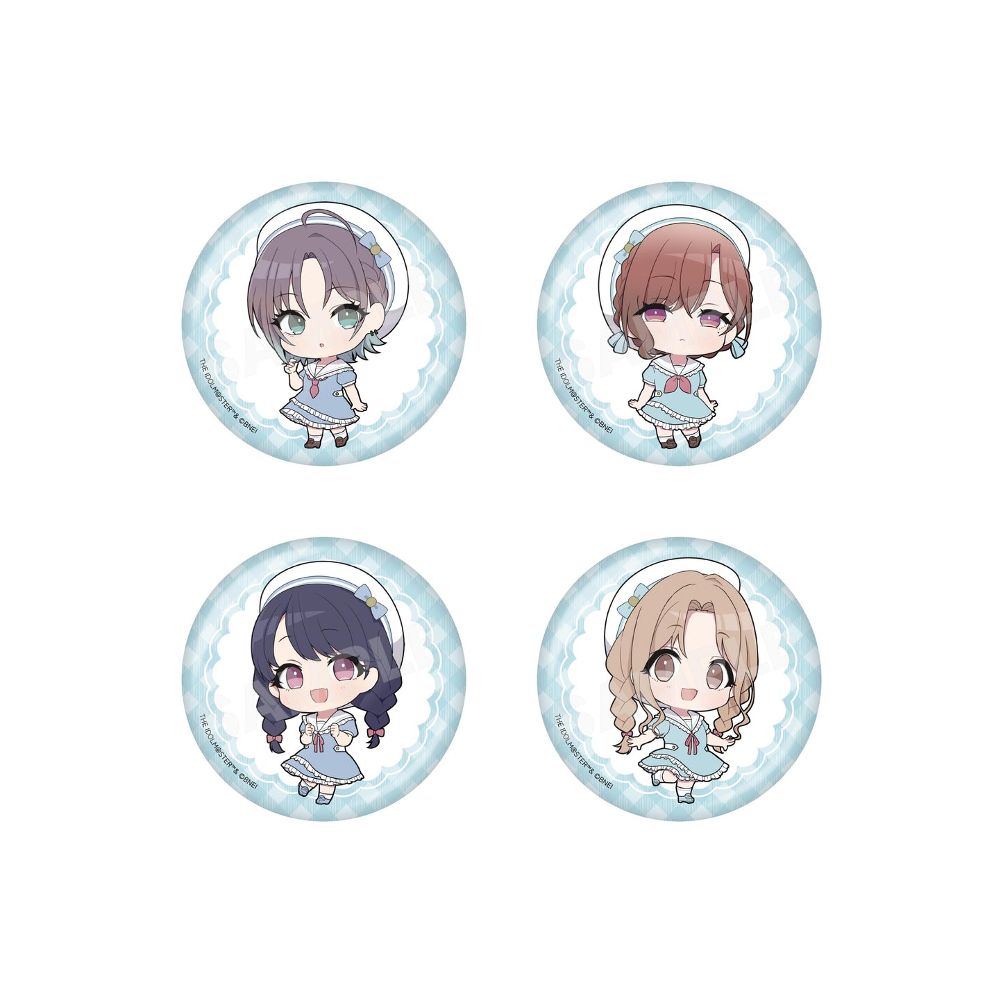アイドルマスター シャイニーカラーズ（偶像大師 閃耀色彩） パステルマリンルックver. 徽章 /01 BOXC 【コンプリートBOX／9個入り】