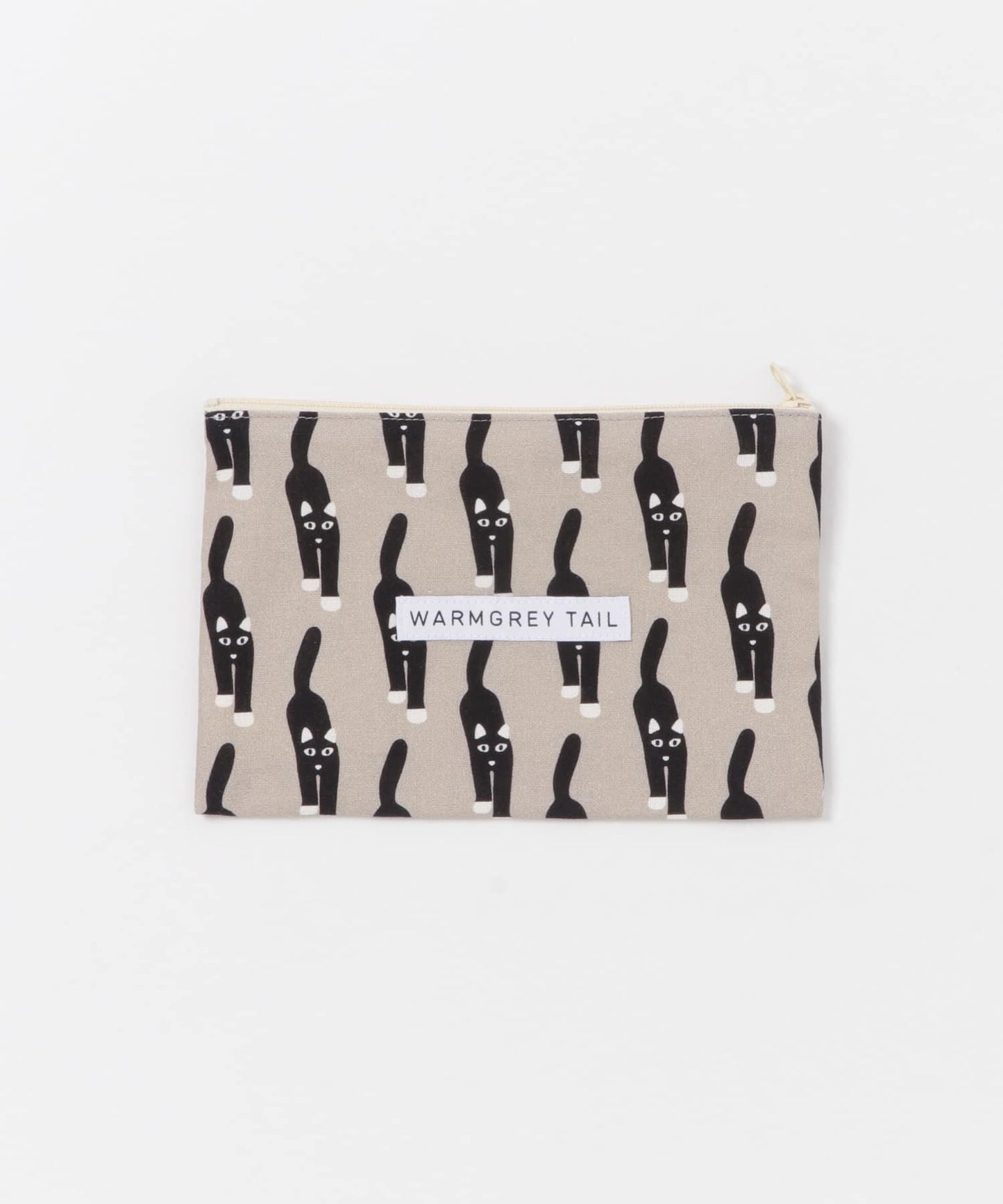 WARMGREYTAIL FLATPOUCH-GREY M 化妝包