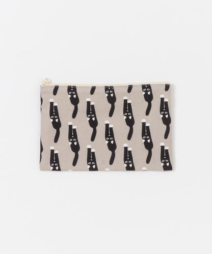 WARMGREYTAIL FLATPOUCH-GREY M 化妝包