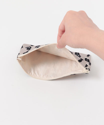 WARMGREYTAIL FLATPOUCH-GREY M 化妝包