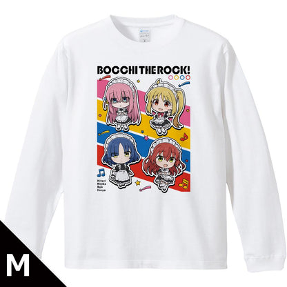 孤獨搖滾! M碼 喜多鬱代&山田涼&伊地知虹夏&後藤獨 女僕裝長袖羅紋T恤