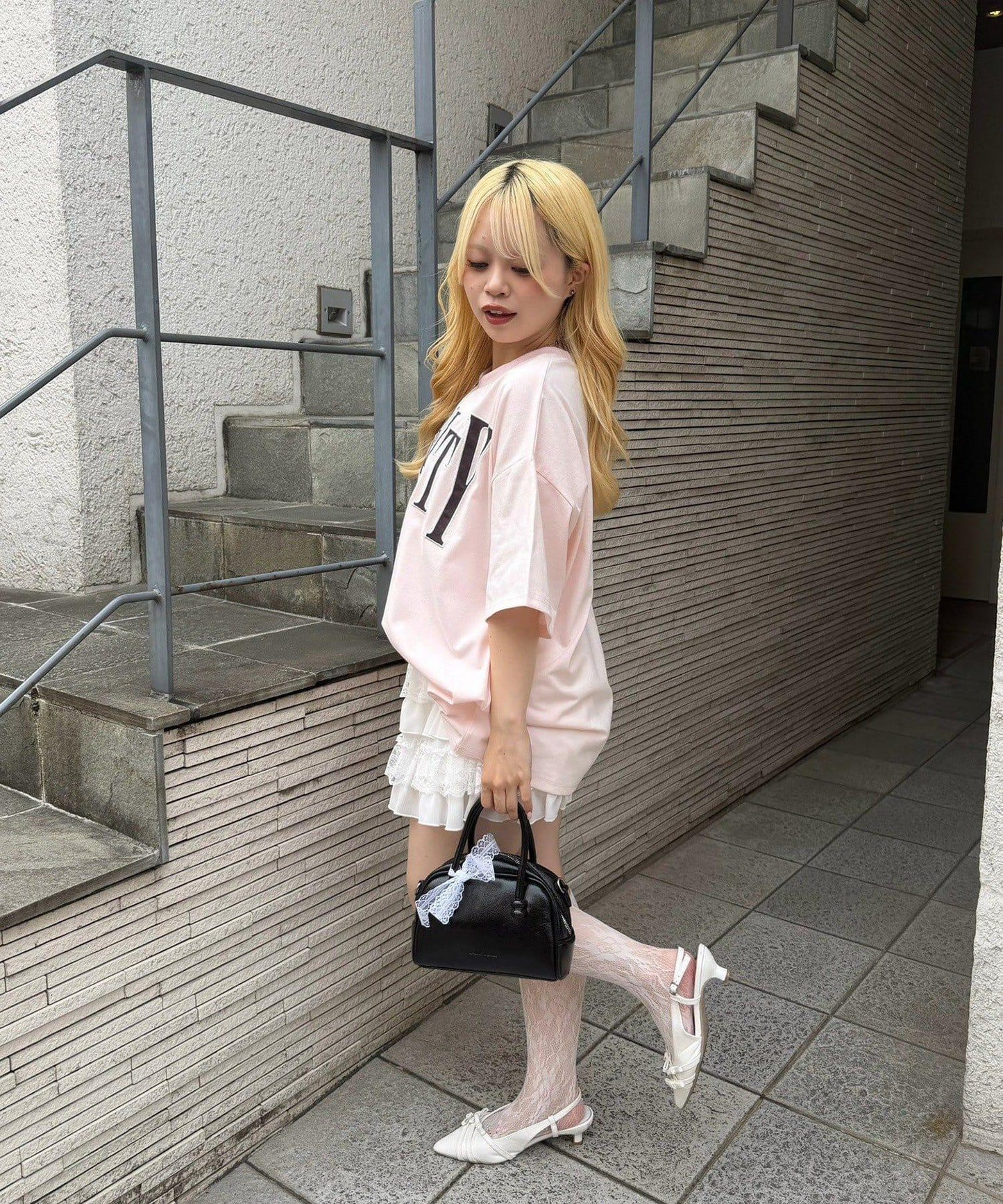 【continuer】DOG印花BIG TEE