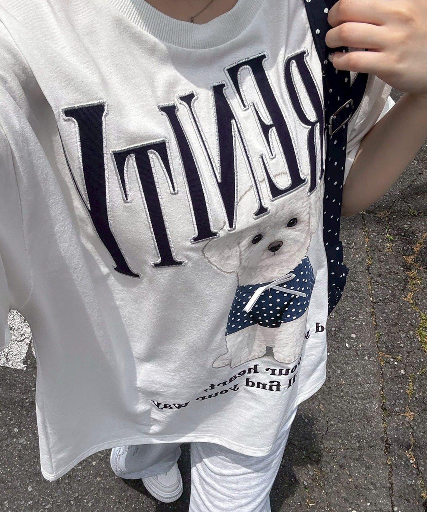 【continuer】DOG印花BIG TEE