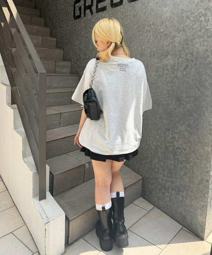 【continuer】DOG印花BIG TEE