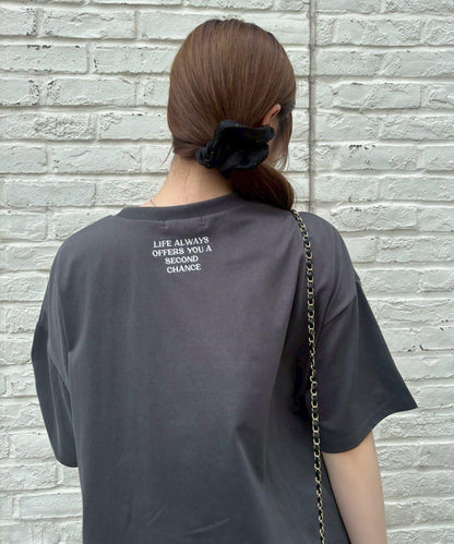 【continuer】DOG印花BIG TEE