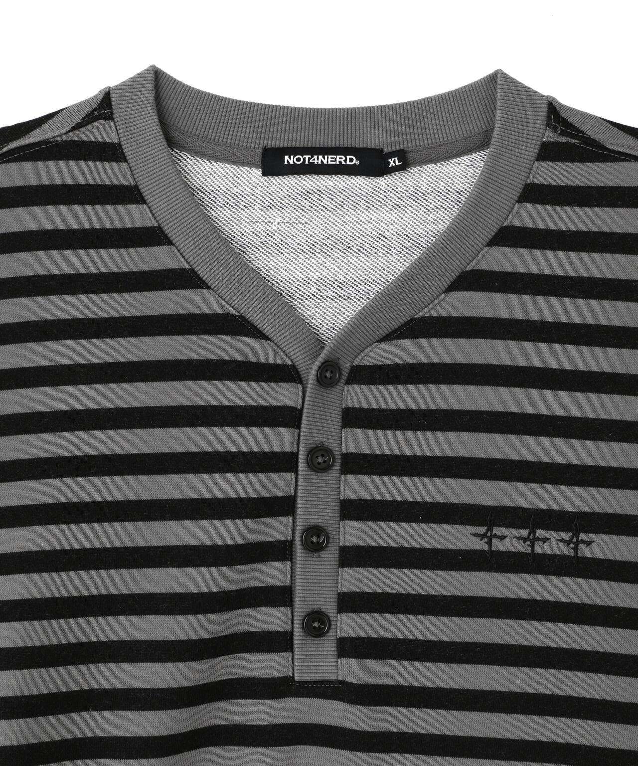 NOT4NERD Broken Wings Henley Neck 長袖T恤