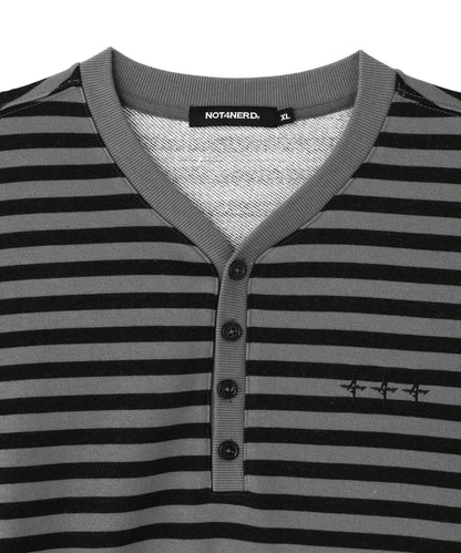 NOT4NERD Broken Wings Henley Neck 長袖T恤