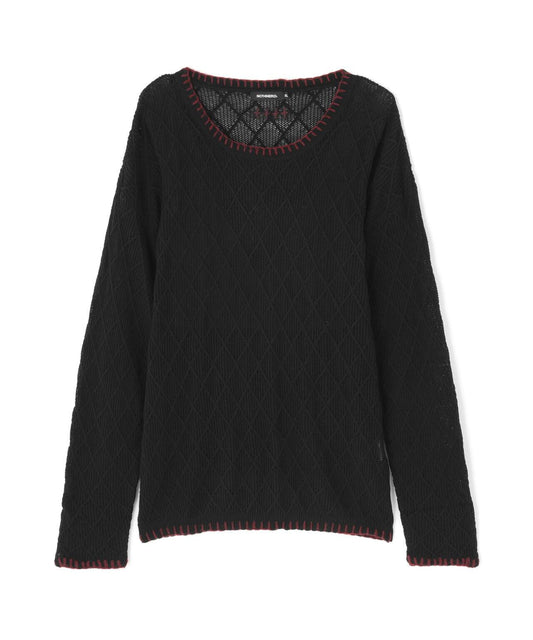 NOT4NERD Distressed Contrast Hand Stitch Knit