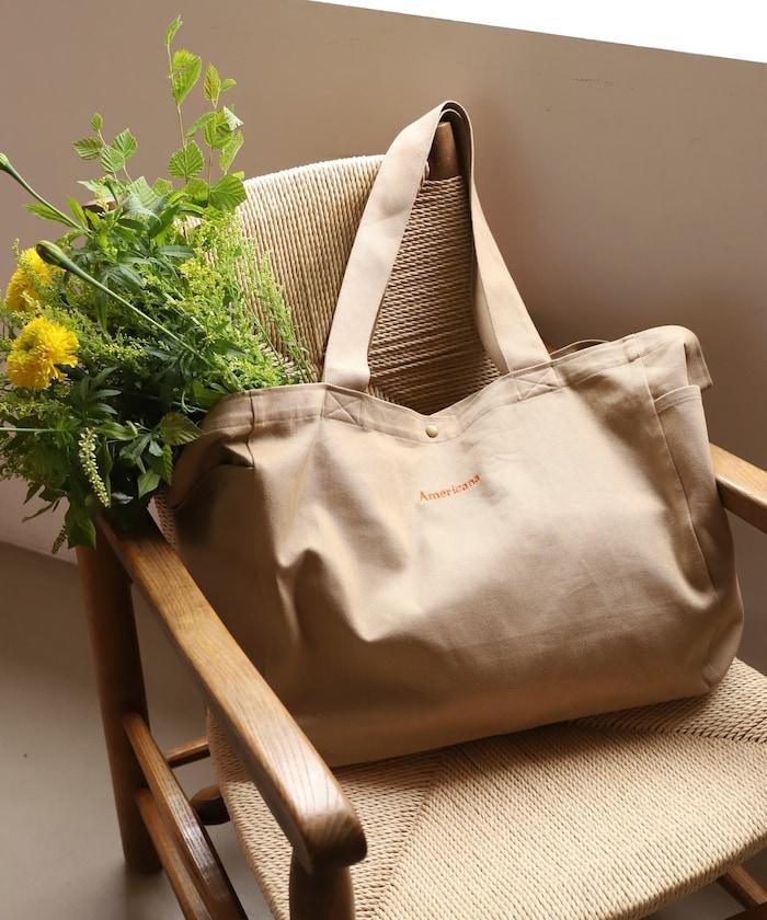 Americana× Firsthand 聯名刺繡TOTE BAG L LOGO刺繡 托特包 L碼