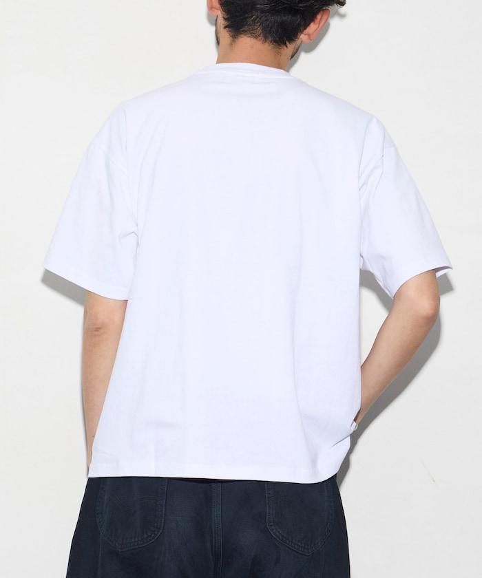 寬鬆印花圓領T恤 / ホンノウ