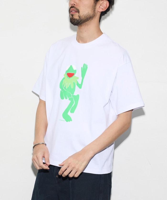 寬鬆印花圓領T恤 / 青蛙