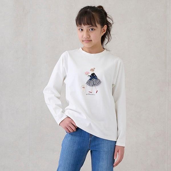 【鏈接】女孩貼花長袖T恤（青少年款）